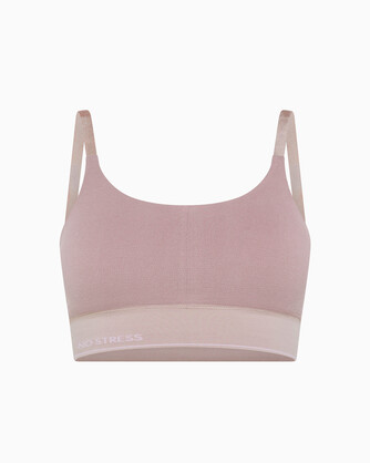 No Stress Womens Seamless Cotton Double Layer Bra with removable cups
