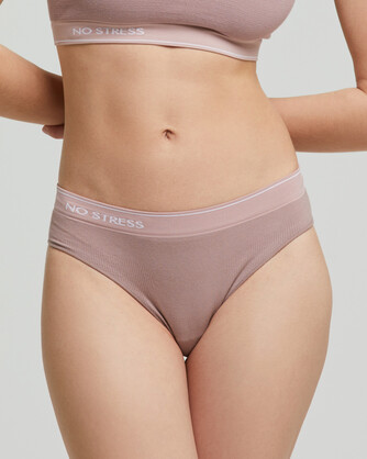 No Stress Womens Seamless Cotton Brazil Brief