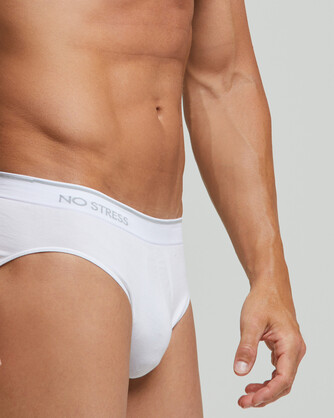No Stress Mens Seamless Cotton Briefs