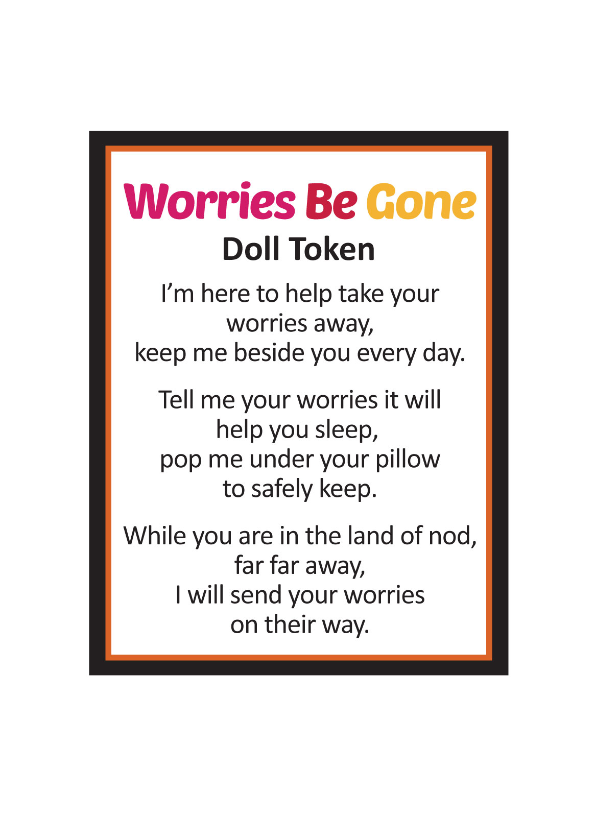 Basket Worries Be Gone Lucky Trinket 36pcs