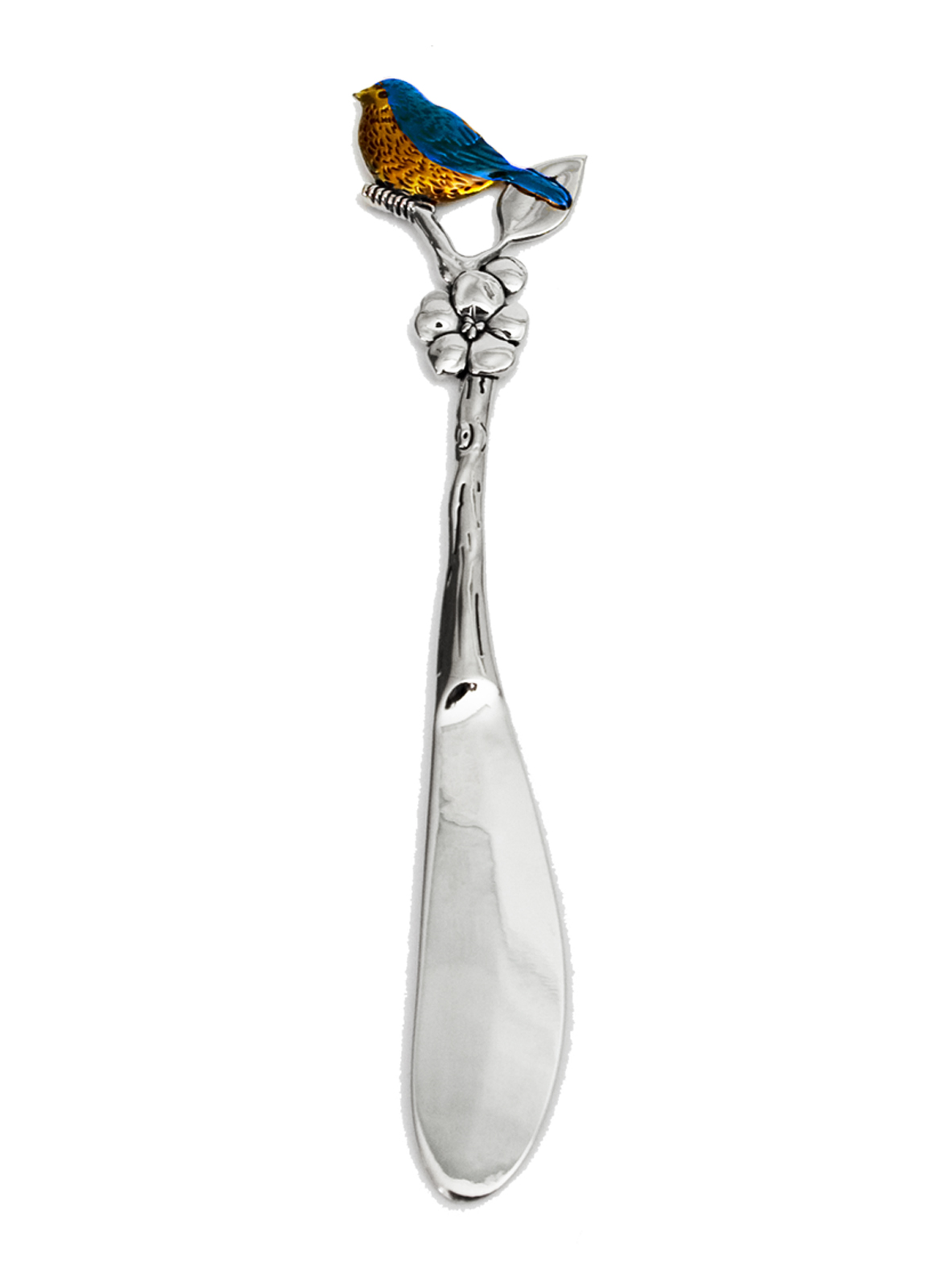 Metal Spreader Knife Bird Coloured in gift box