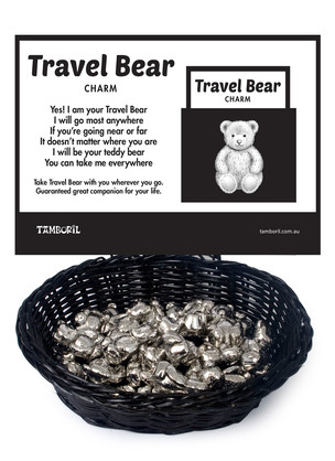 Basket Very Cute Lucky Travel Bear 36pcs