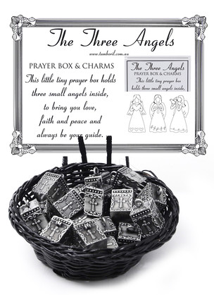 Basket Prayer Angel Box 24pc
