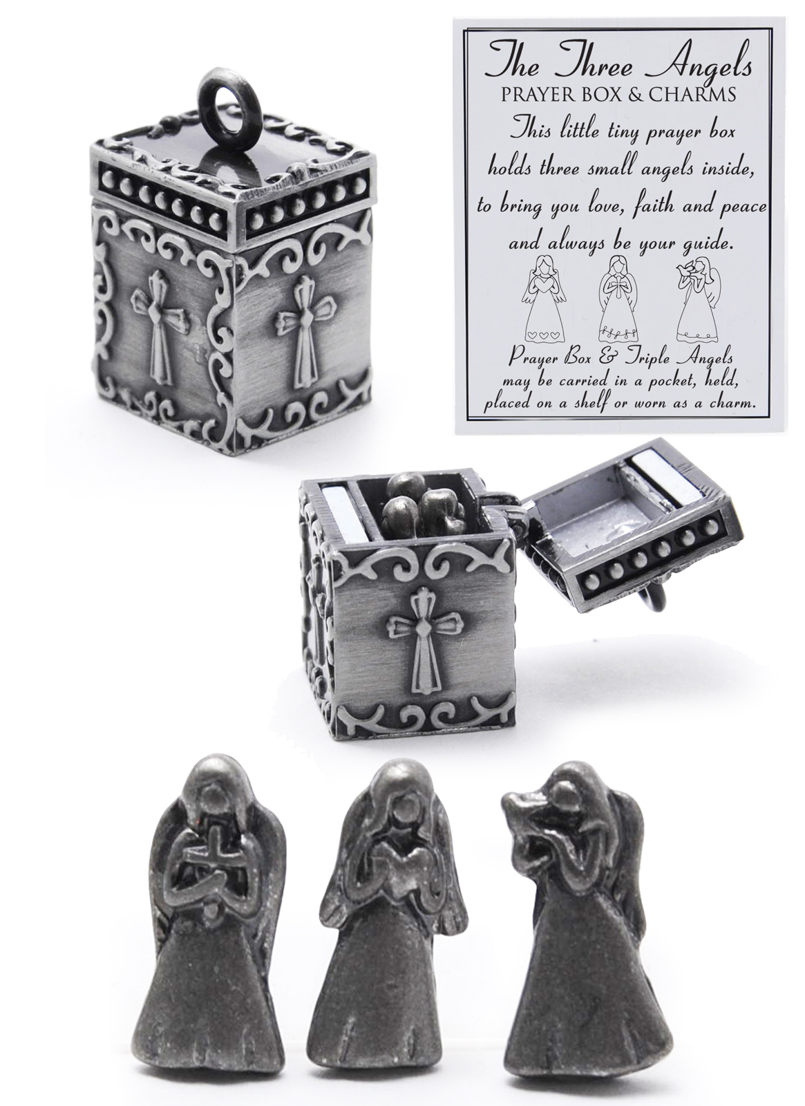 Prayer Angel Box Charm Loose