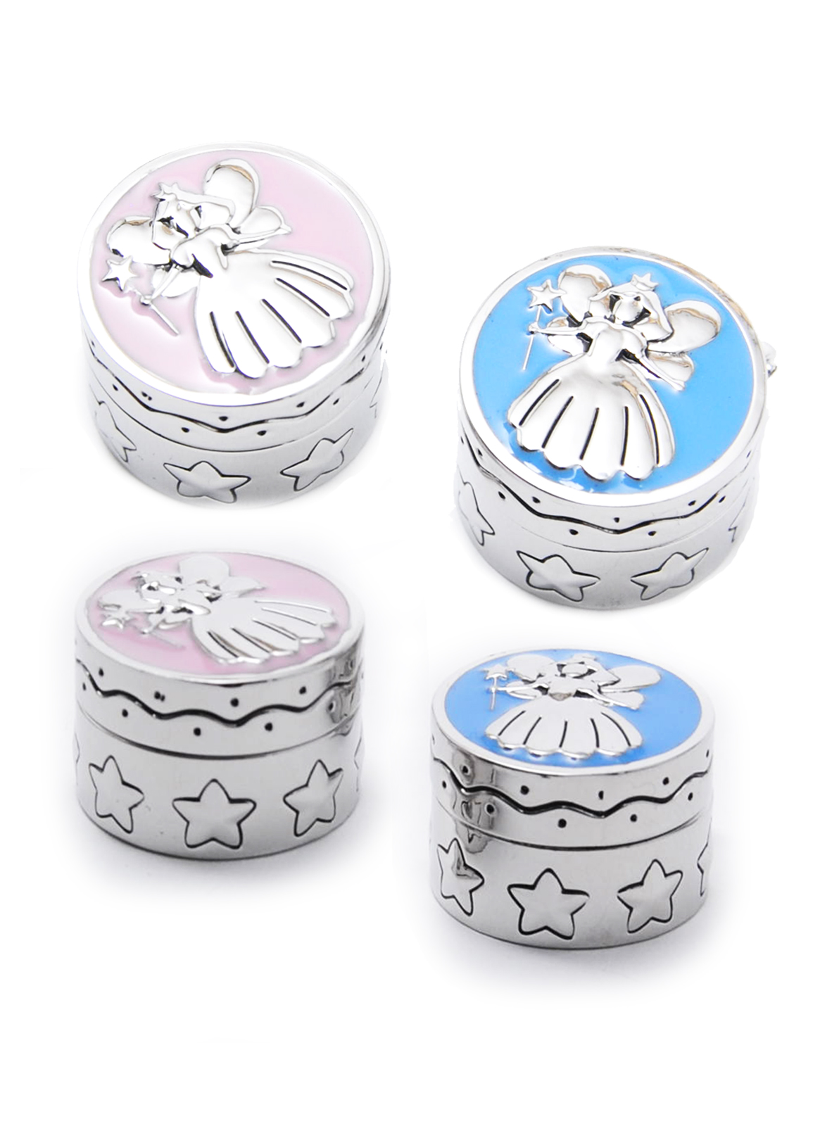 Basket Tooth Fairy Boxes 36pcs Assorted Pink and Blue