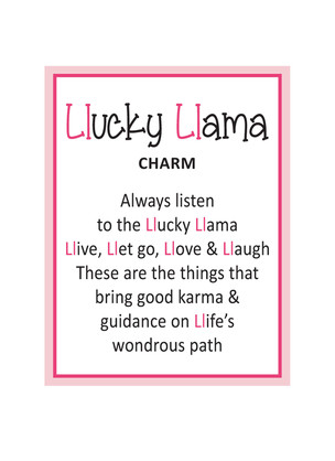 Metal Llama Lucky Trinket