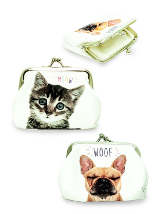 French Bulldog, Cat Tic Tac Purse Display Pack