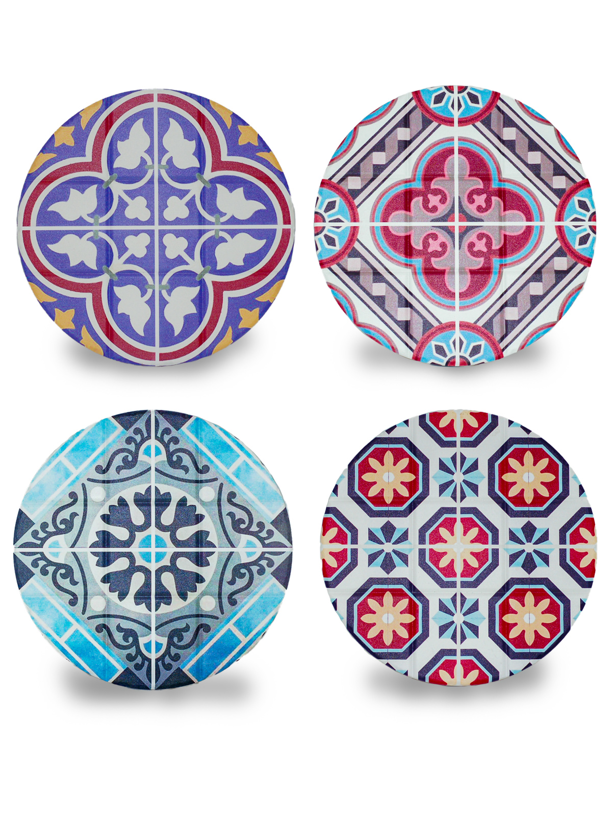 Kitchen Trivet Spanish Tile Assorted 12x Pack Ceramic