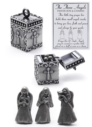 Basket Prayer Angel Box 24pc