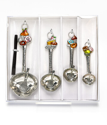 Measuring Spoons colourful Sweets and treats set of 4