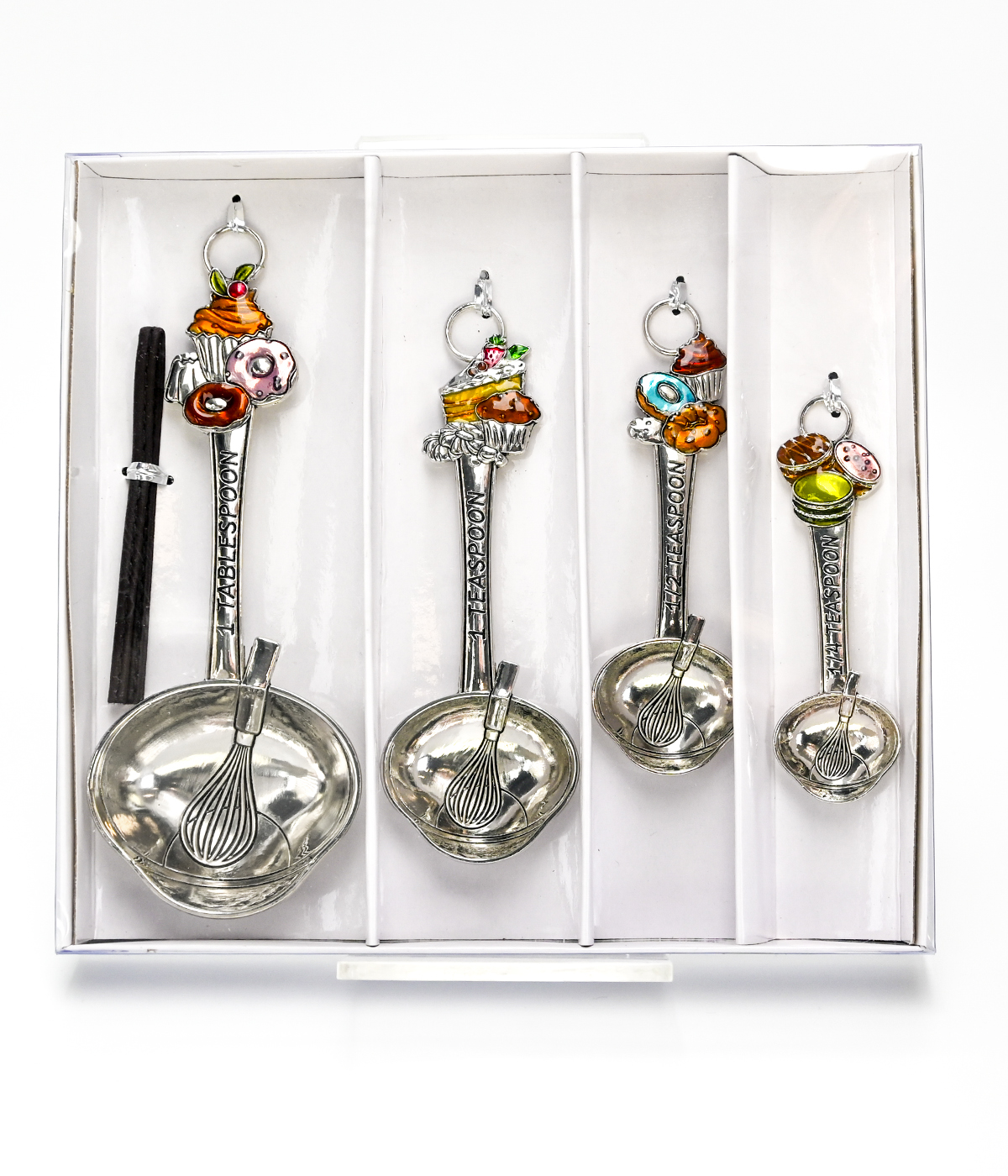 Measuring Spoons colourful Sweets and treats set of 4
