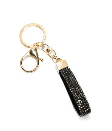 Crystal Bling Daimante keyring bag charm pack with display stand 20Pce 4 colours