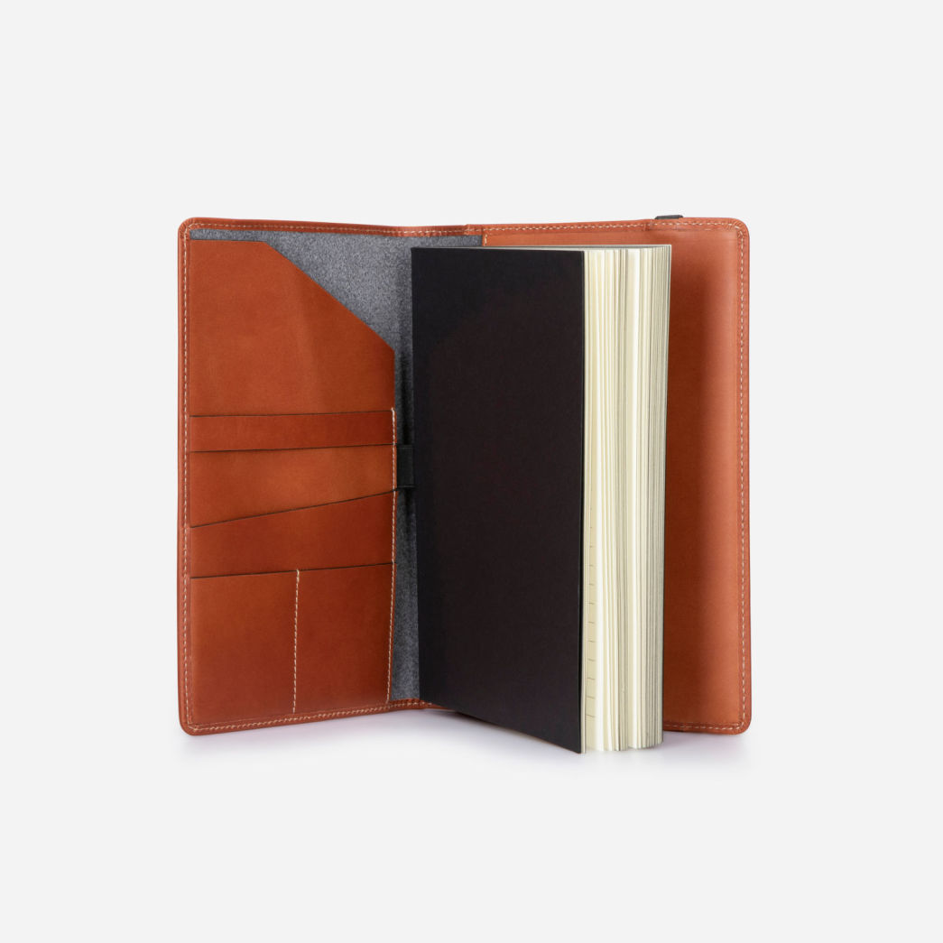 Texas Leather Moleskin Journal, Clay