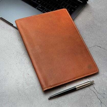 Texas Leather Moleskin Journal, Clay