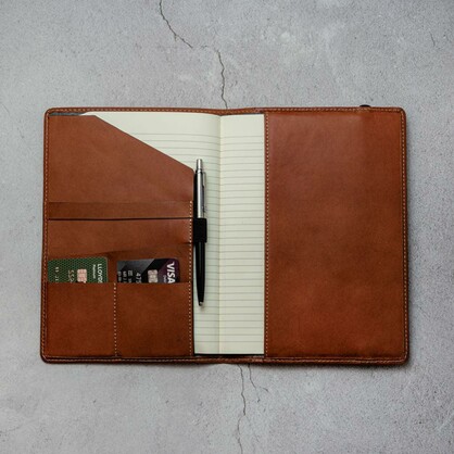 Texas Leather Moleskin Journal, Clay