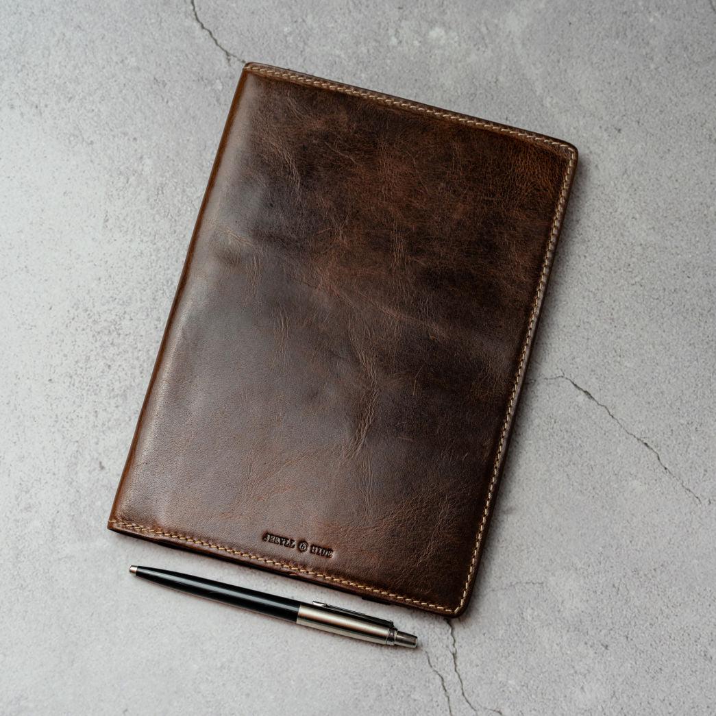 Oxford Leather Moleskin Journal, Coffee