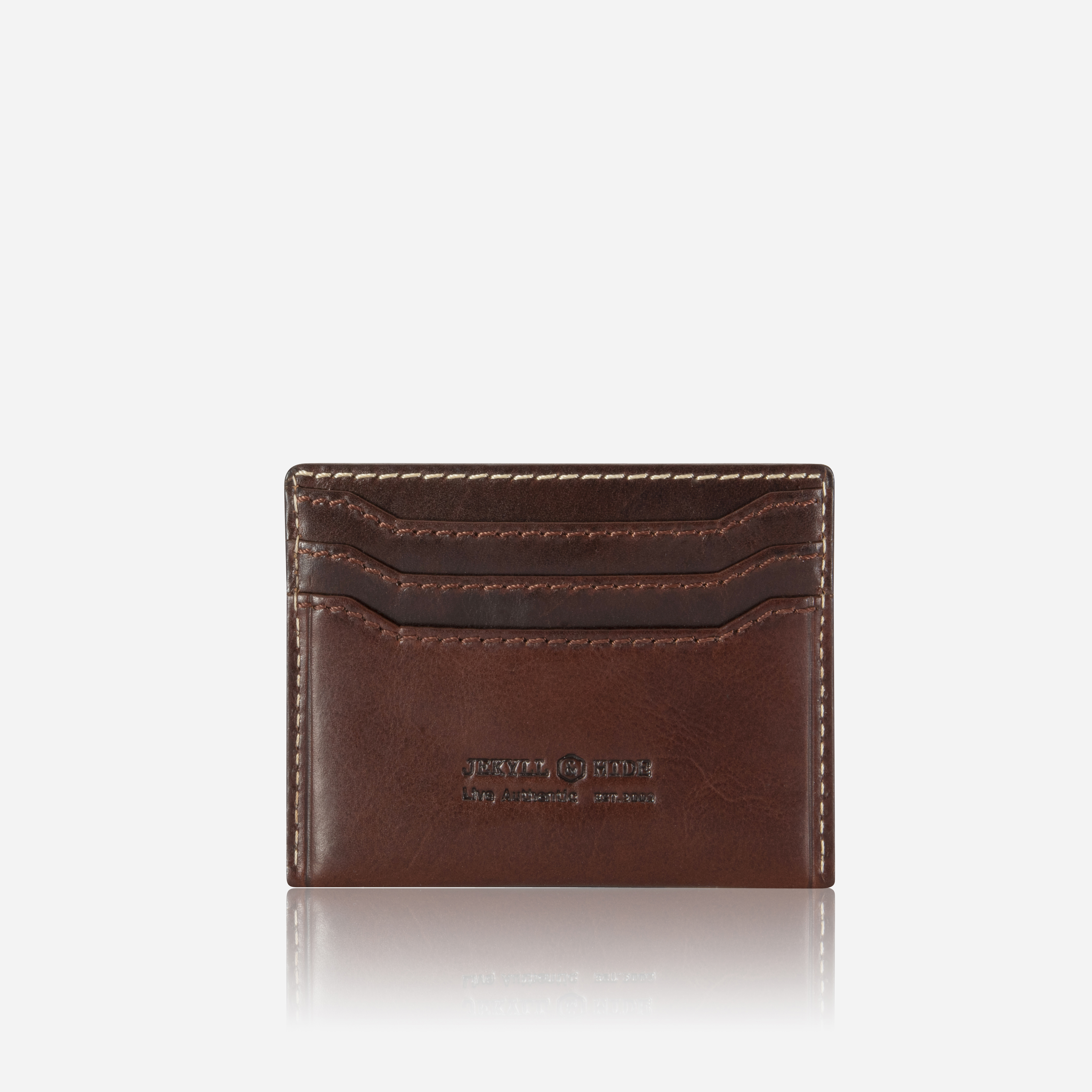 Norweigian Slim Card Holder, Mocha