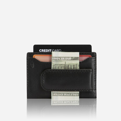 Norweigian Card and Money Clip Holder, Black