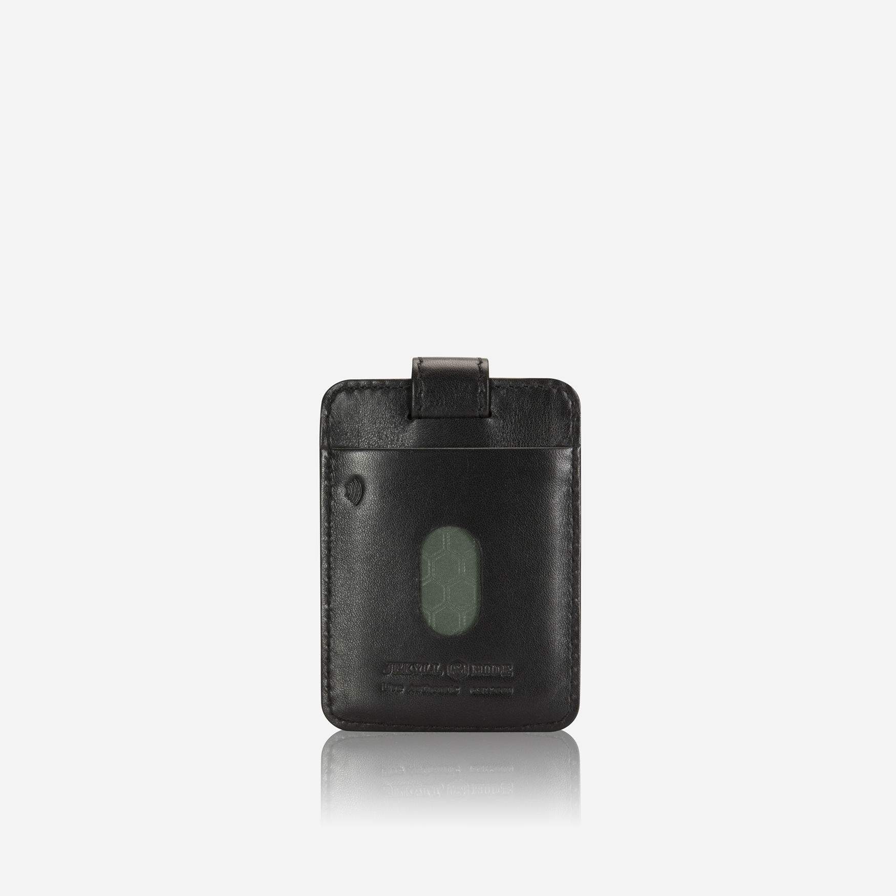 Norweigian Compact Tab Card Holder, Black