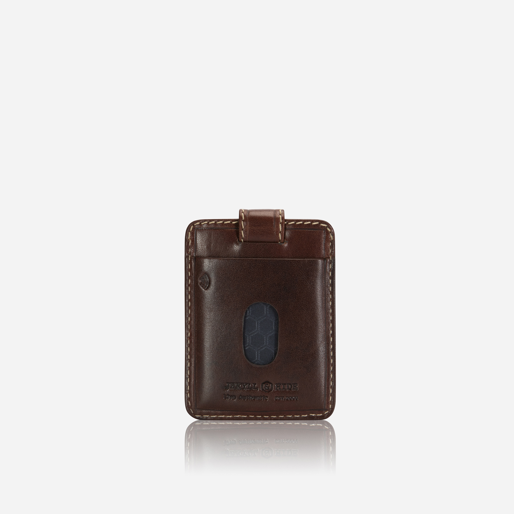 Norweigian Compact Tab Card Holder, Mocha