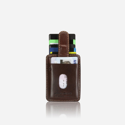 Norweigian Compact Tab Card Holder, Mocha