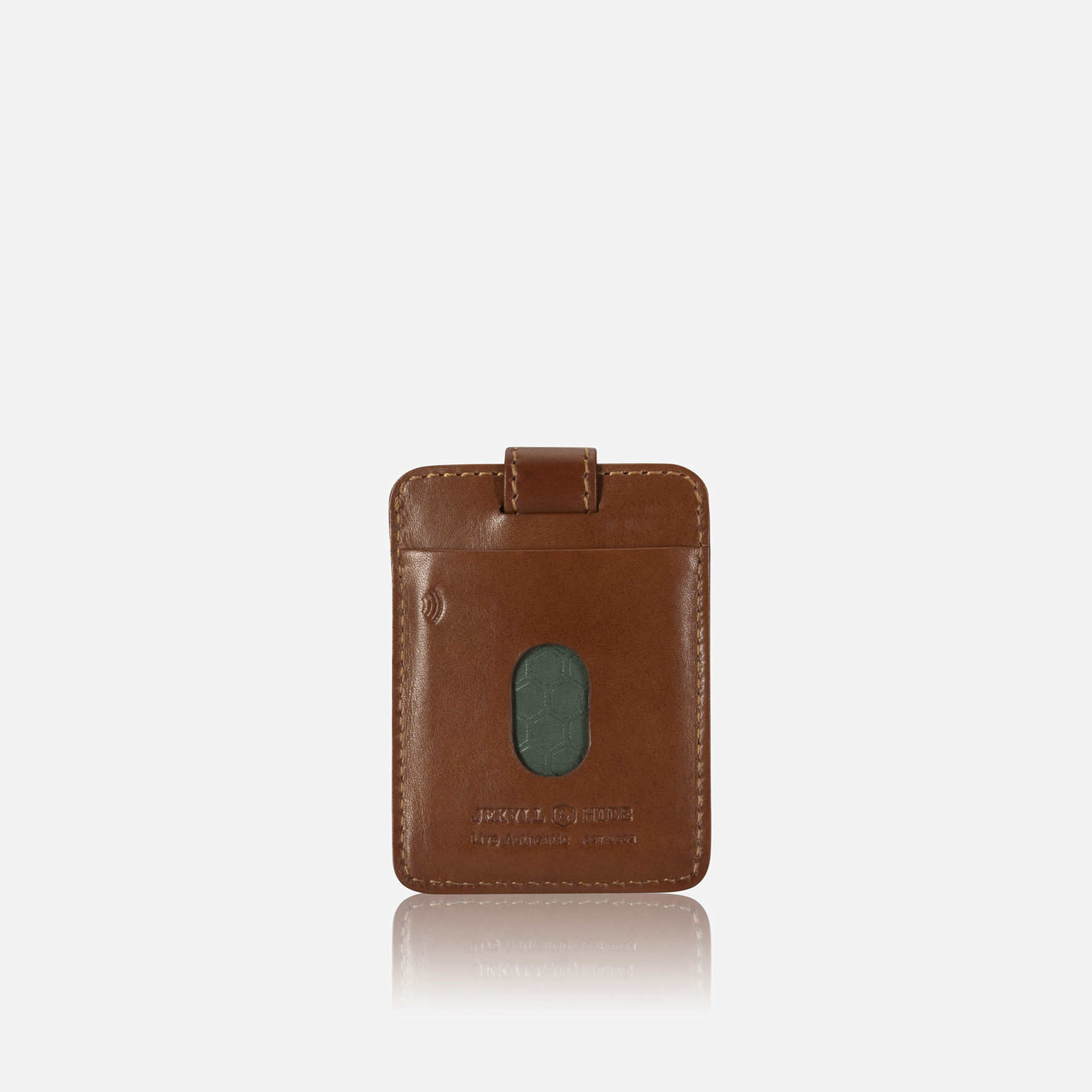 Norweigian Compact Tab Card Holder, Tan