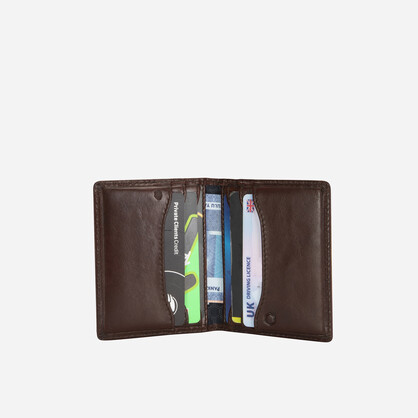 Norweigian Slim Bifold Card Holder, Mocha