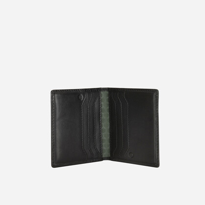 Norweigian Slim Bifold Card Holder, Black
