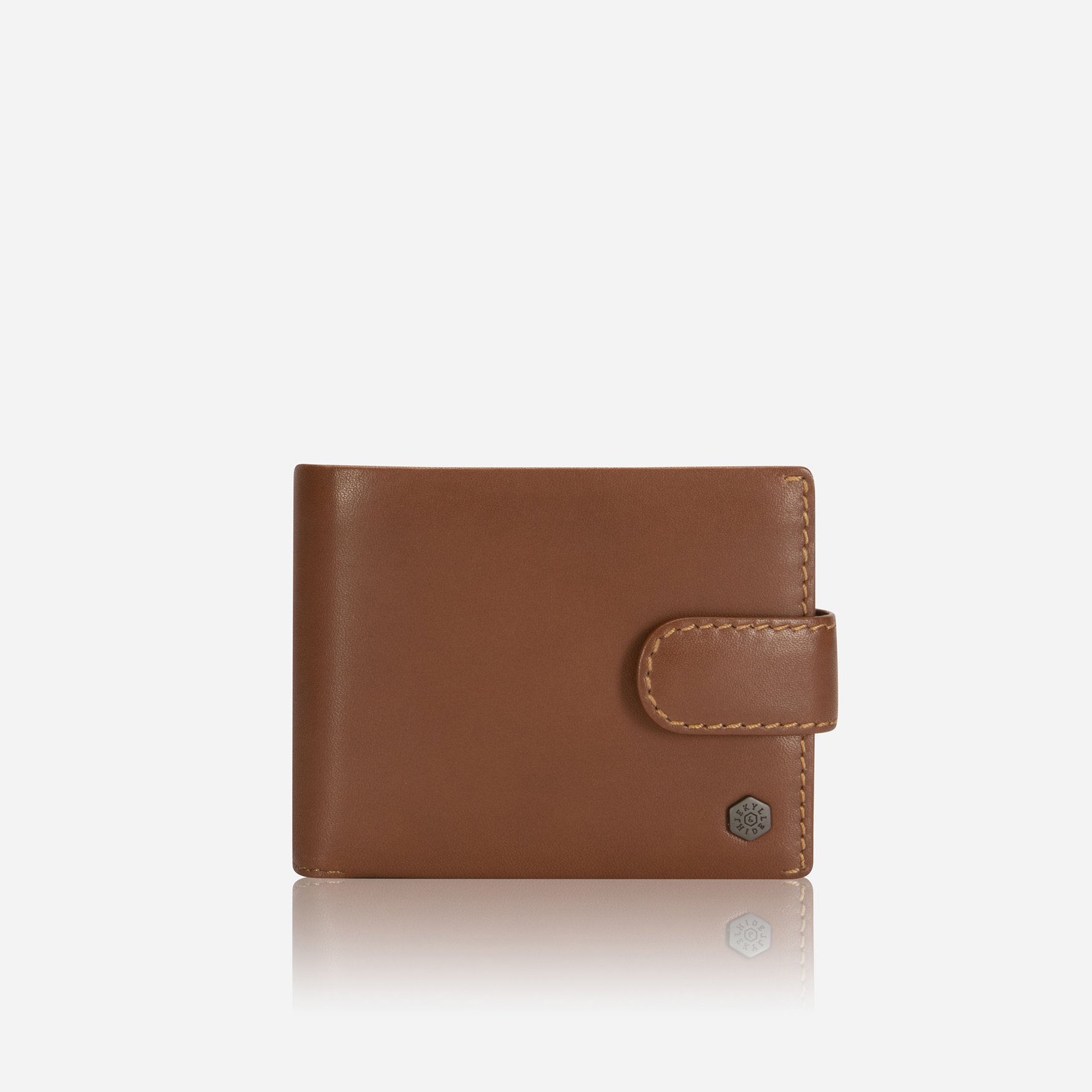 Norweigian Billfold Wallet With Coin And ID Window, Tan