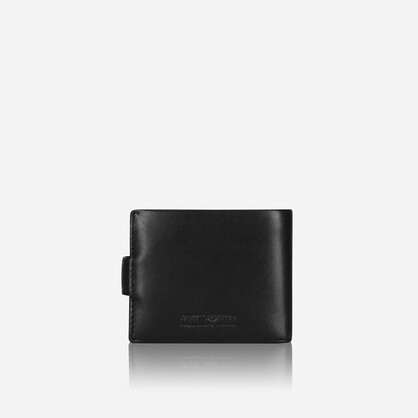 Oxford Billfold Wallet With Coin And ID Window, Black