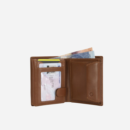 Norweigian Large Billfold Wallet With ID Window, Tan