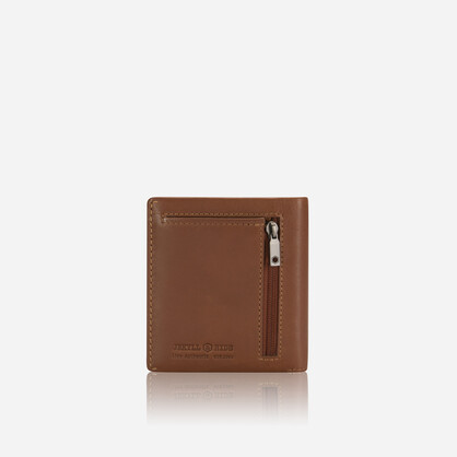 Norweigian Slim Billfold Card Holder With Coin, Tan