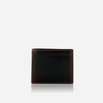 Oxford Medium Billfold Wallet With Coin, Coffee