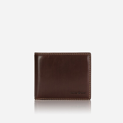 Oxford Medium Billfold Wallet With Coin, Mocha