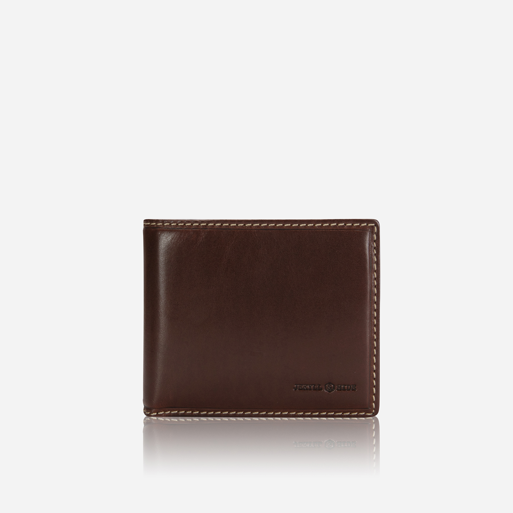 Oxford Medium Billfold Wallet With Coin, Mocha