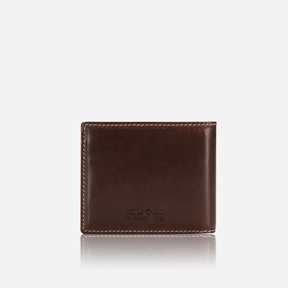 Oxford Medium Billfold Wallet With Coin, Mocha