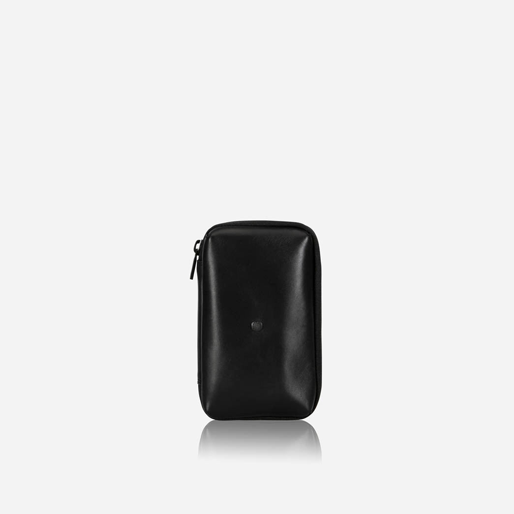 Norweigian Zip Around Cable Pouch, Black