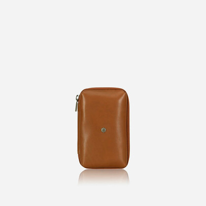Norweigian Zip Around Cable Pouch, Tan