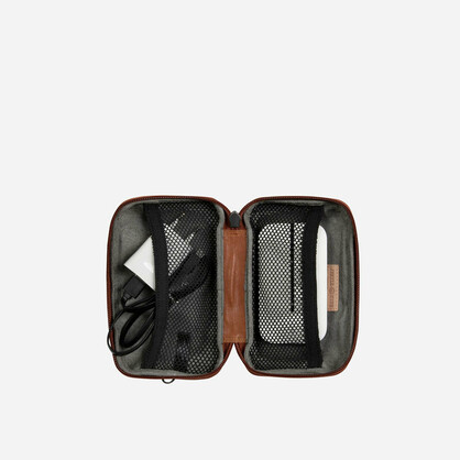Norweigian Zip Around Cable Pouch, Tan