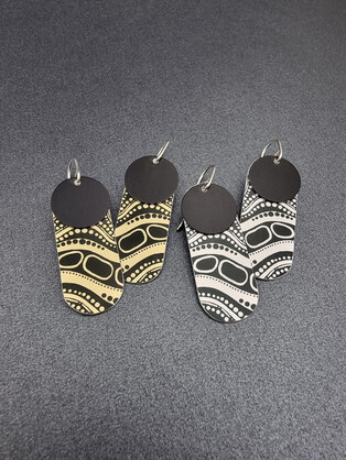 ANOTHER WATERWAY – dotty drop earring