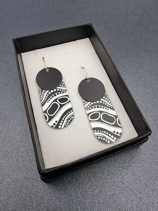 ANOTHER WATERWAY – dotty drop earring