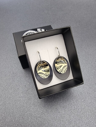 ANOTHER WATERWAY – double oval earrings