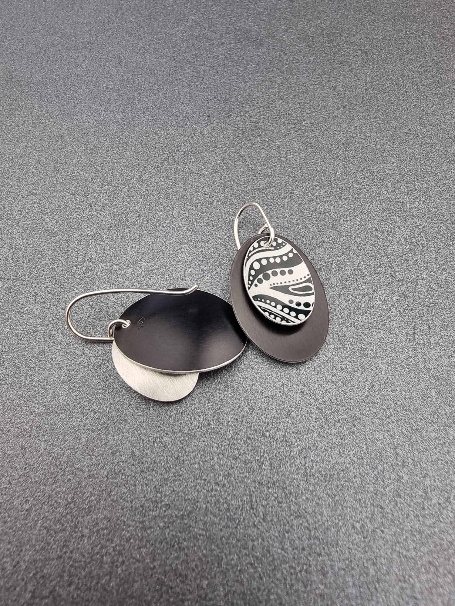 ANOTHER WATERWAY – double oval earrings