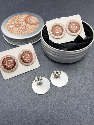 COMMUNITY SPIRIT – 16mm stud earrings