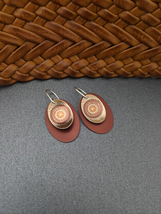 COMMUNITY SPIRIT – double oval earrings