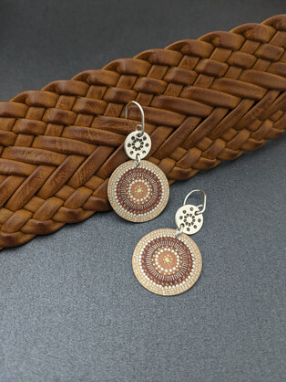 COMMUNITY SPIRIT – silver dotty earrings
