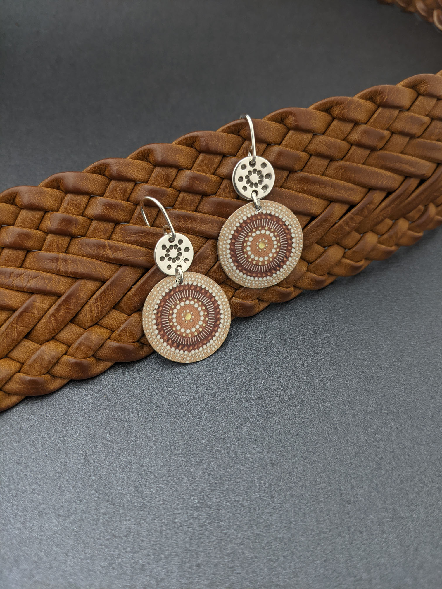 COMMUNITY SPIRIT – silver dotty earrings