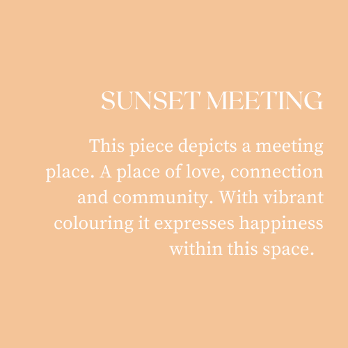 SUNSET MEETING – domed earrings