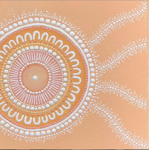 SUNSET MEETING – silver dotty earrings