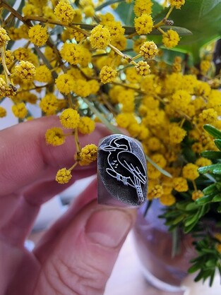 AUSSIE BUSH – KIRA Kookaburra teardrop necklace